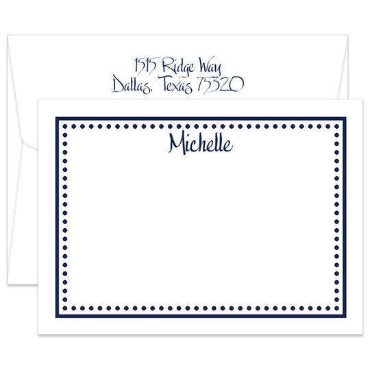 Triple Thick Dotty Flat Note Cards
